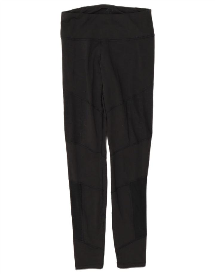 Reebok Leggings para mujer Reino Unido 8/10 Pequeño Negro Poliéster