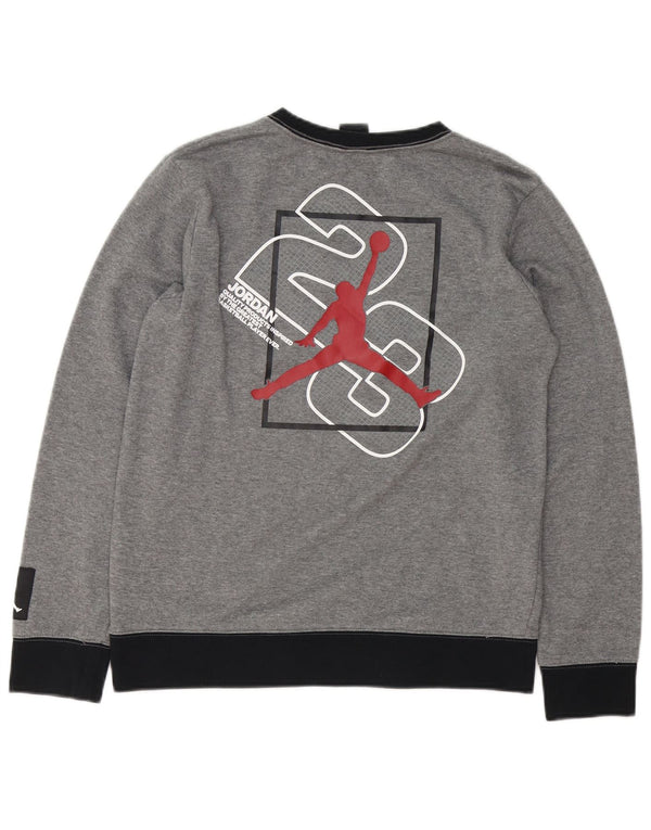 Jordan Sudadera gráfica para niños 13-14 años XL Gris Colorblock