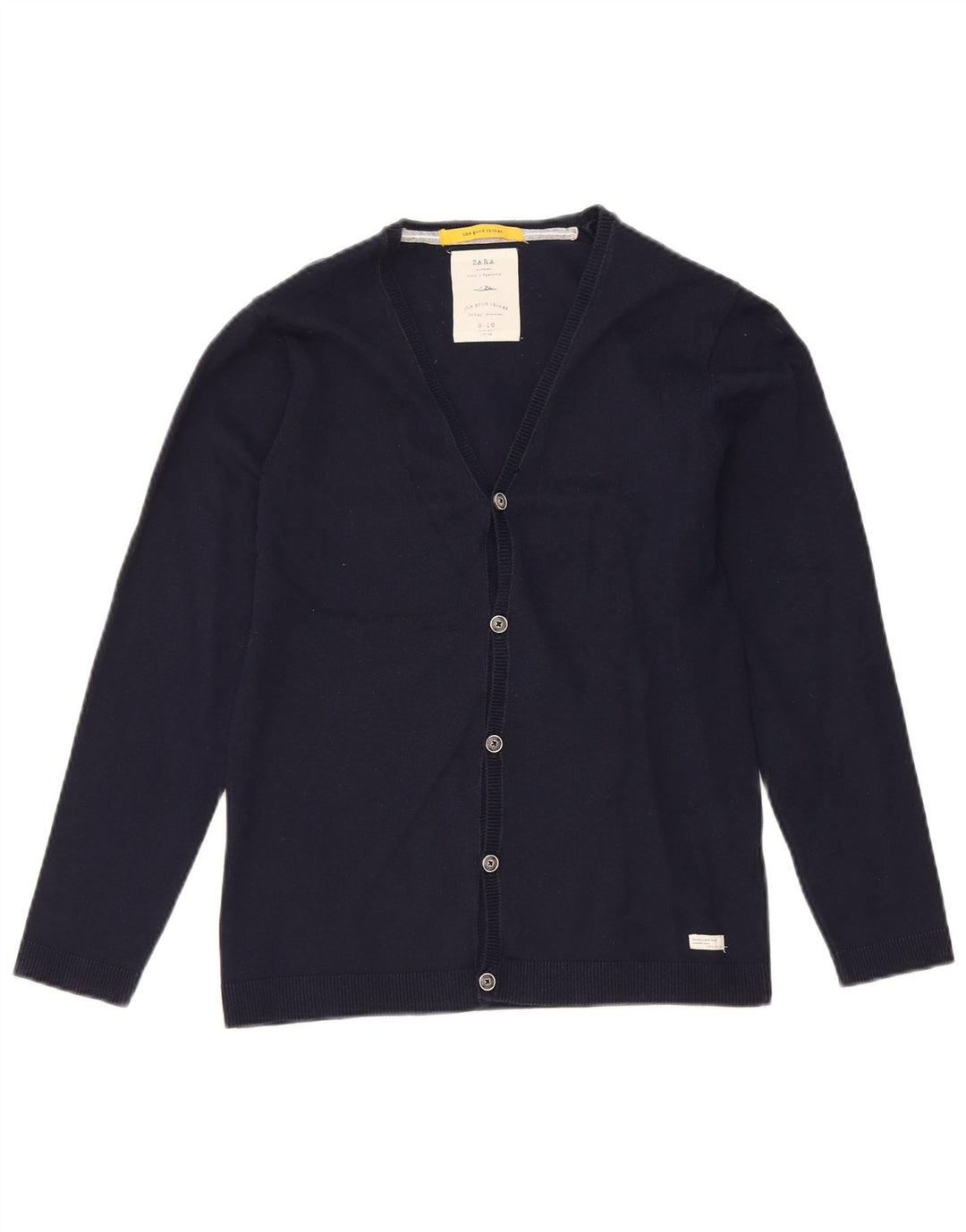 Zara Jersey Cárdigan Niño 9-10 Años Azul Marino