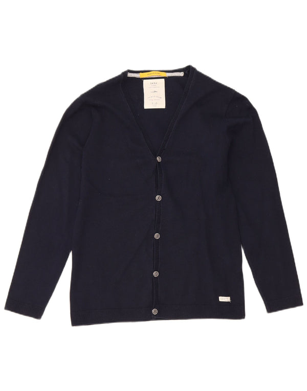 Zara Jersey Cárdigan Niño 9-10 Años Azul Marino