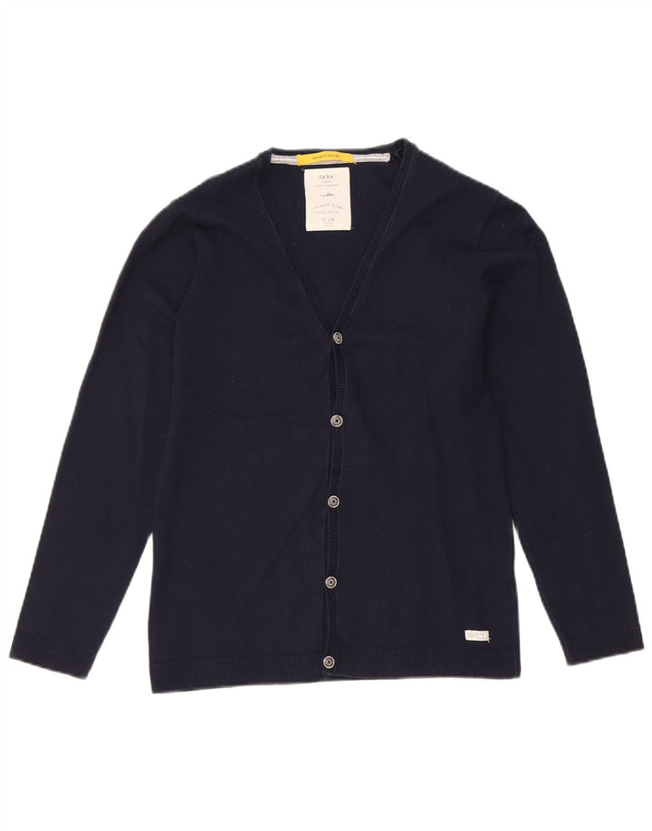 Zara Jersey Cárdigan Niño 9-10 Años Azul Marino
