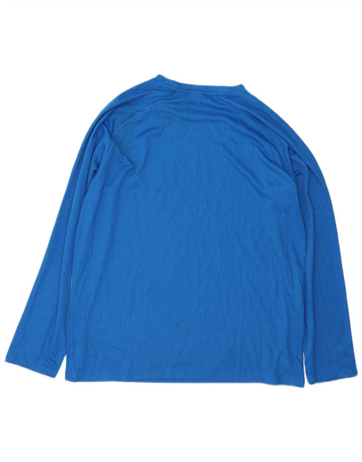 Puma Camiseta de manga larga para hombre Poliéster a rayas azules grandes