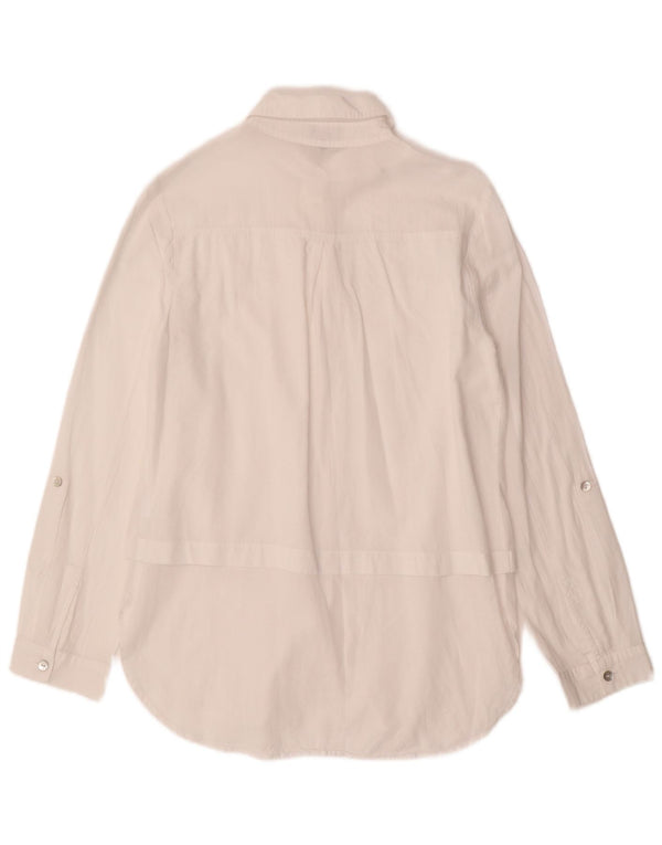 PHASE EIGHT Camisa de Mujer UK 8 Small Algodón Blanco