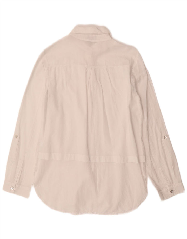 PHASE EIGHT Camisa de Mujer UK 8 Small Algodón Blanco