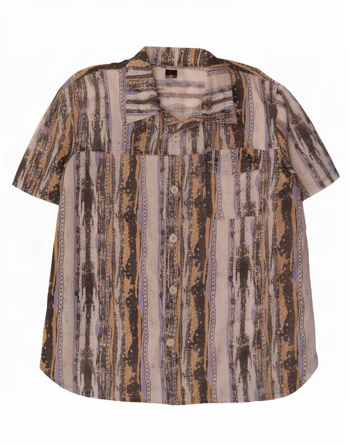Beyond Camisa Manga Corta Hombre Poliéster Rayas Multicolor Grande