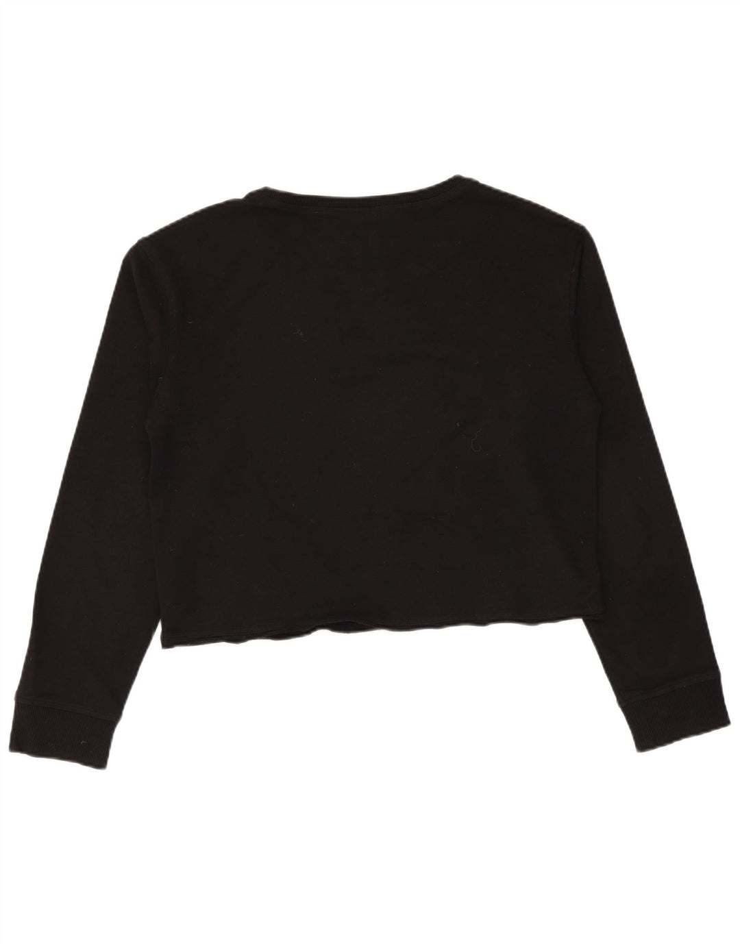 Vans - Sudadera corta con gráfico para mujer, talla 40, talla M, color negro