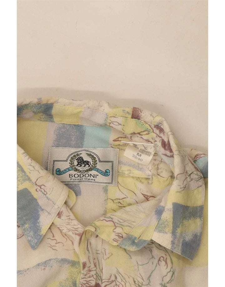 Bodoni Camisa Manga Corta Hombre Talla 39/40 Mediana Patchwork Multicolor