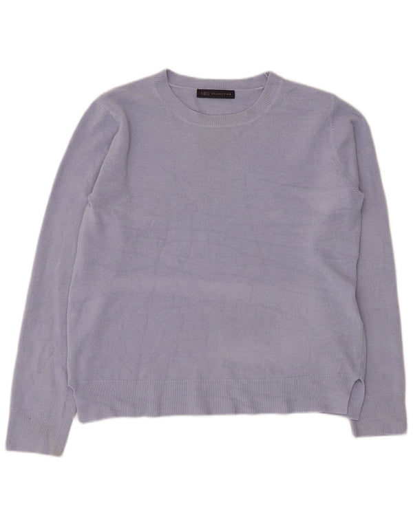 Marks & Spencer Jersey con Cuello Barco para Mujer UK 40 Acrílico Azul Medio