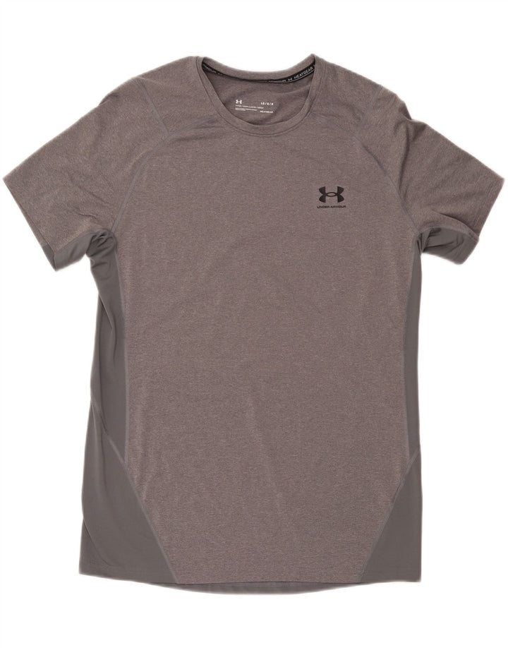 UNDER ARMOUR Camiseta Heat Gear para hombre Top gris grande