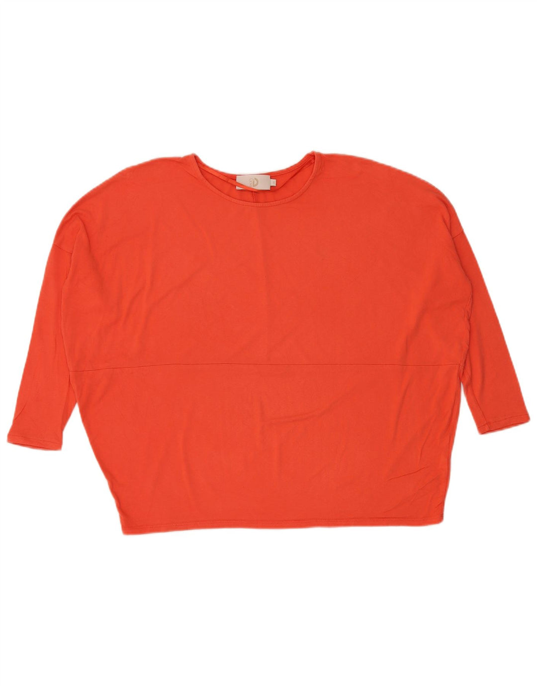 Dack's Top extragrande para mujer, manga 3/4, talla 40, viscosa naranja pequeña