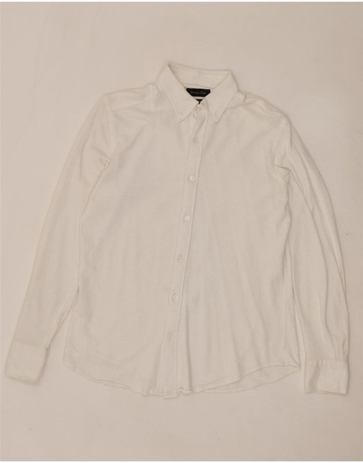 MASSIMO DUTTI Camisa Hombre Mediana Blanca