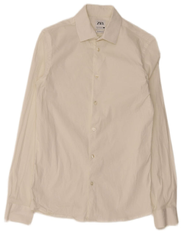 Zara Hombre Camisa Super Slim Fit Pequeña Blanca