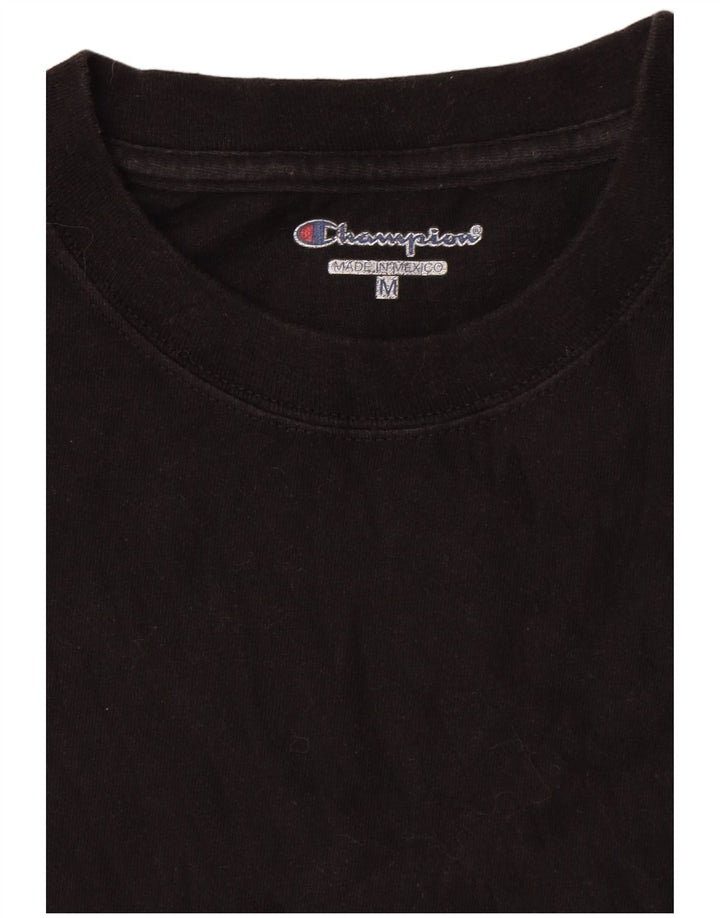 Champion Camiseta Hombre Top Medium Negro Algodón