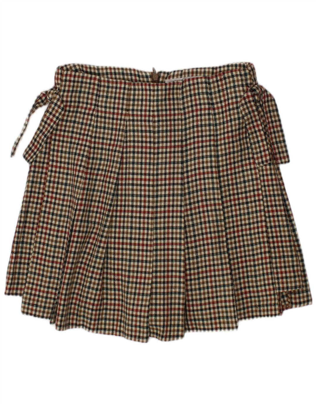 ZARA Falda Pantalón Niña 9-10 Años Multicolor Pata De Gallo Poliéster