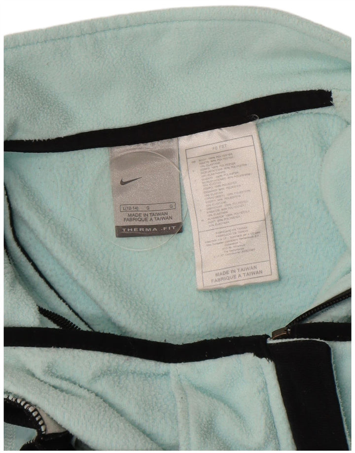Nike Chaqueta polar para mujer US 12/14 Grande Turquesa Poliéster