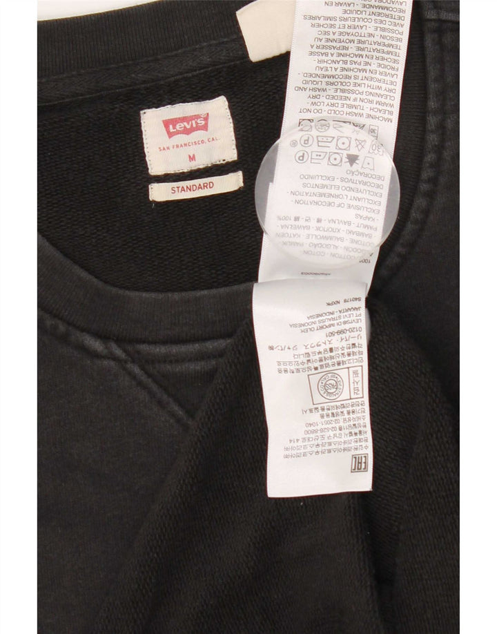 Levi's Sudadera De Corte Estándar Para Hombre Jersey De Algodón Negro Mediano