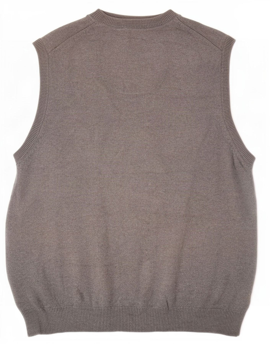 Marks & Spencer Camiseta sin mangas de corte regular para hombre, talla grande, algodón gris