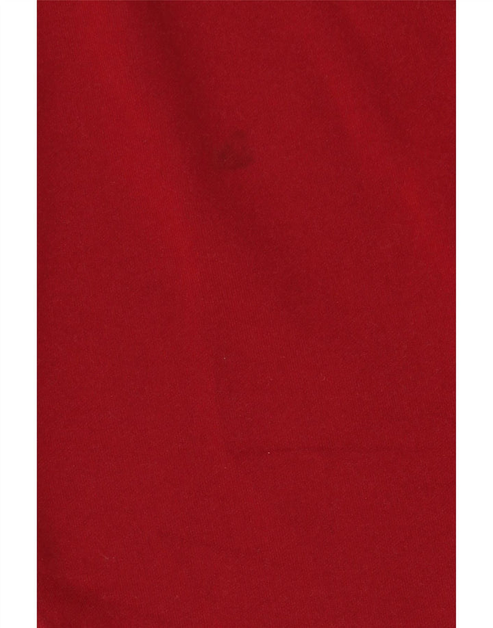 PUMA Camiseta de manga larga para hombre, poliéster color block pequeño, color rojo