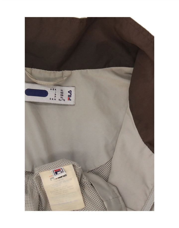 FILA Mens Tracksuit Top Jacket XL Grey Polyester Vintage Fila and Second-Hand Fila from Messina Hembry 