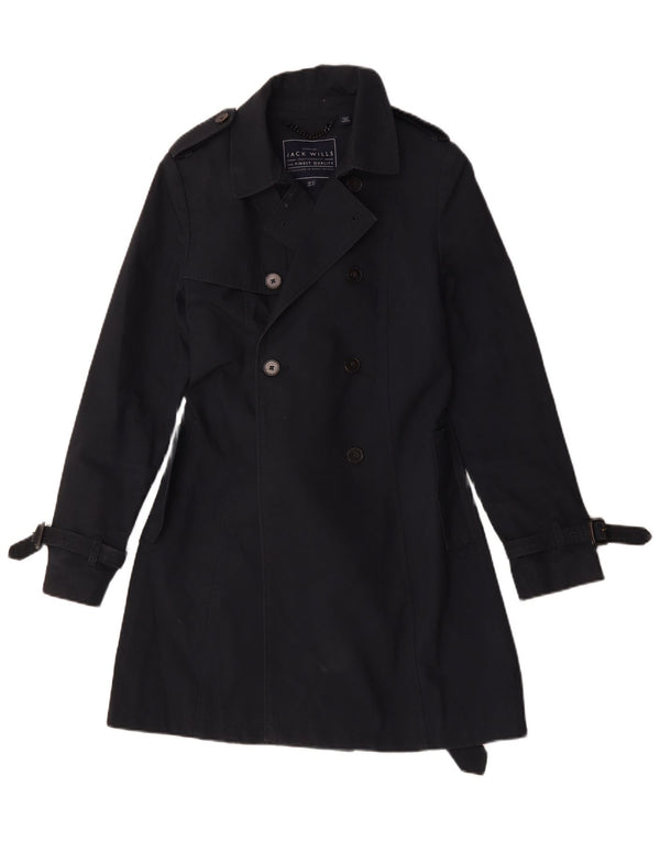 Jack Wills Gabardina para mujer Reino Unido 12 Algodón azul marino mediano