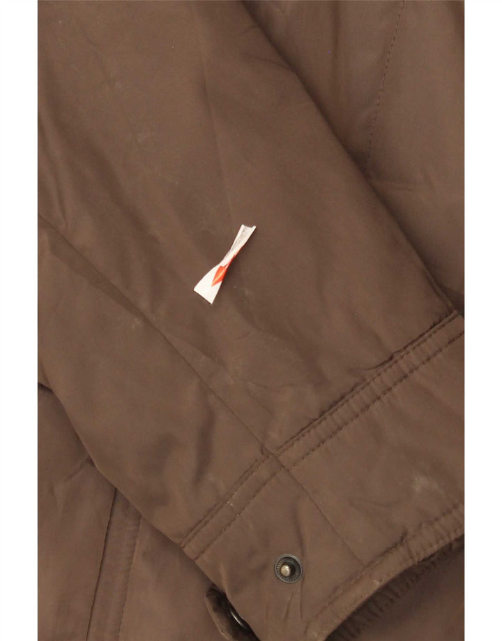 Geox Chaqueta utilitaria para mujer UK 44 Grande Poliéster marrón