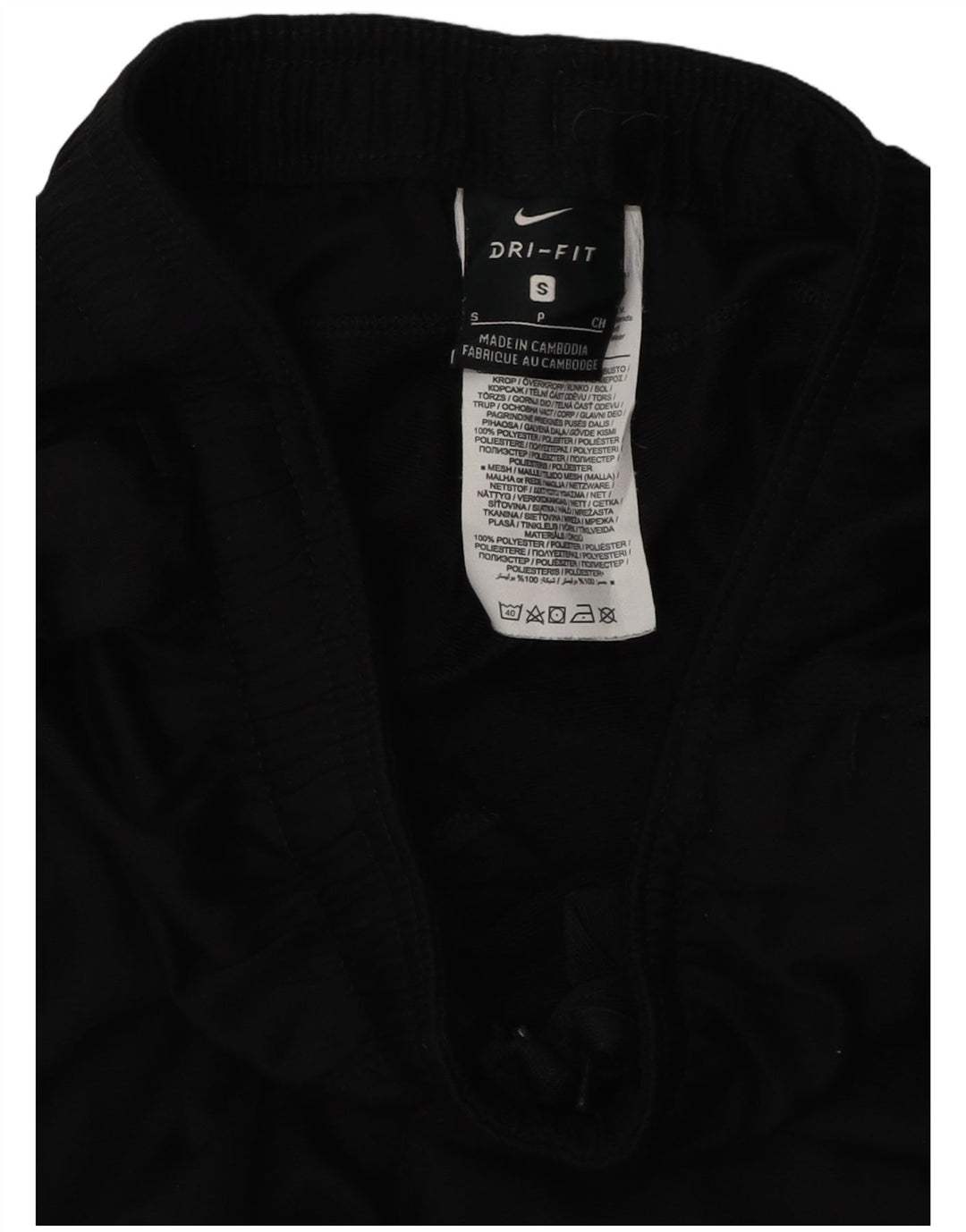 Nike - Pantalones de chándal para hombre (talla pequeña), color negro y poliéster