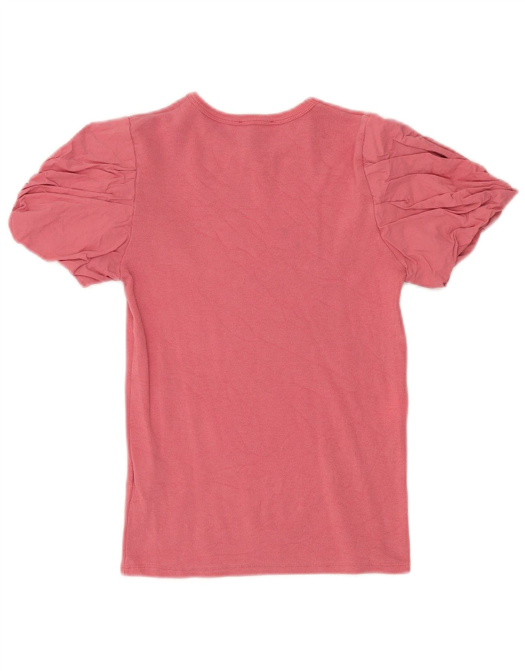 Zara Blusa Mujer Top UK 42 Algodón Rosa Medio
