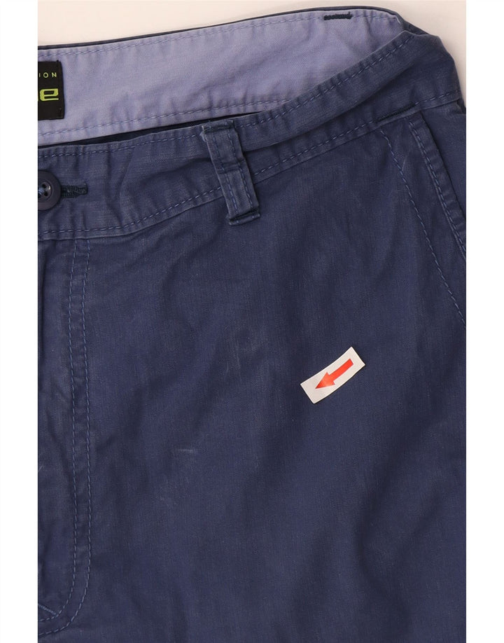 MARKS & SPENCER Pantalones cortos cargo de ajuste regular para hombre W30 Algodón azul medio