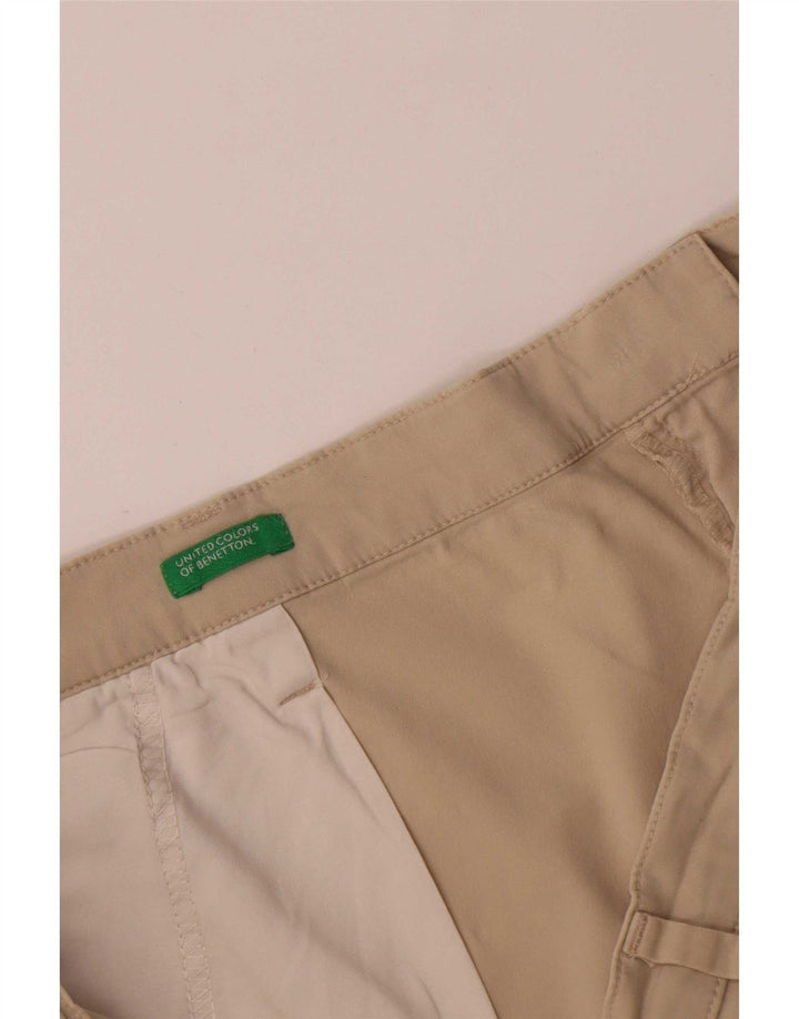 Benetton Shorts informales para mujer Large W32 Beige