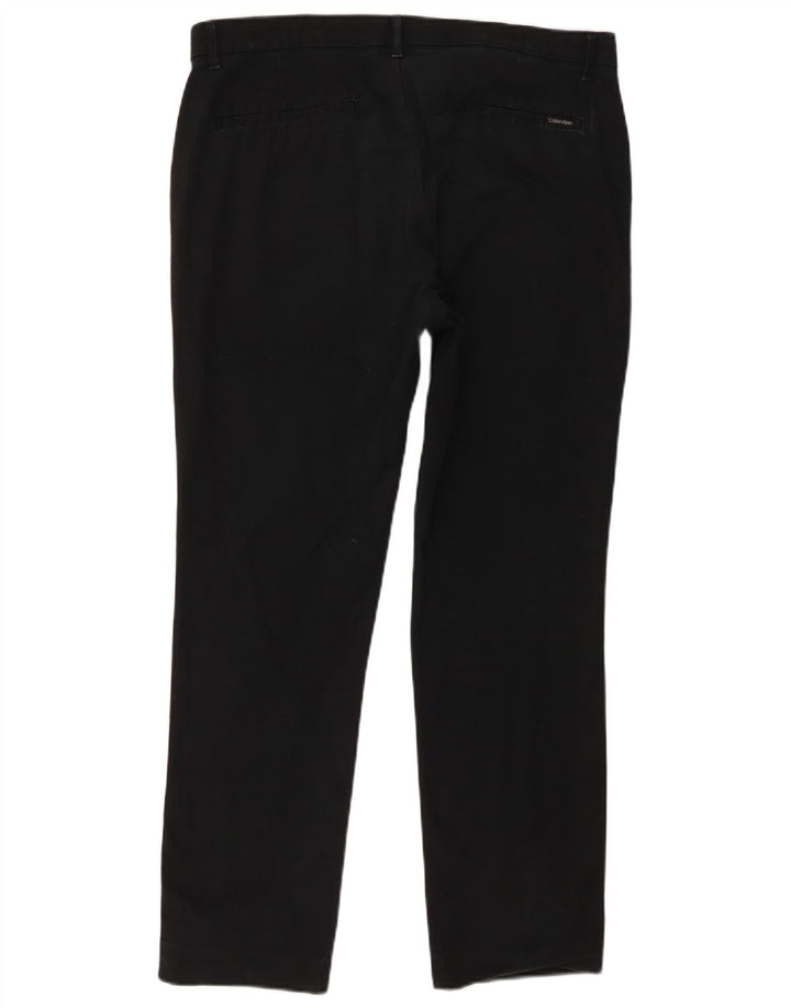 Pantalones chinos ajustados Calvin Klein para mujer W33 L27 Algodón negro