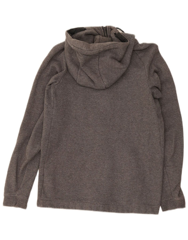 Nike - Sudadera con capucha y cremallera para hombre, talla pequeña, algodón gris