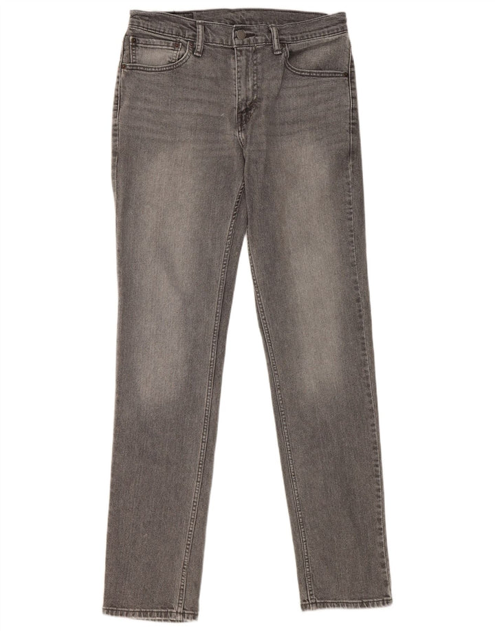 Levi's Hombre 511 Slim Jeans W32 L34 Algodón Gris