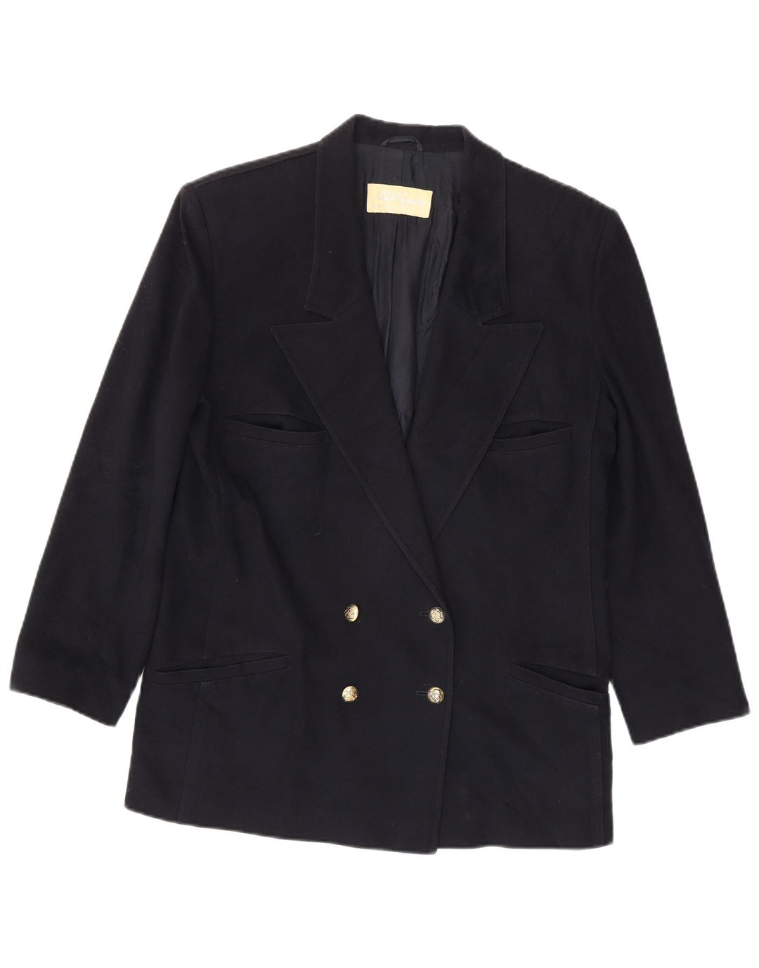 Les Copains Chaqueta tipo blazer con doble botonadura para mujer UK 44 Azul marino mediano