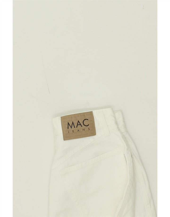 MAC Womens High Rise Slim Jeans EU 36 Small W26 L30 White Cotton Vintage Mac and Second-Hand Mac from Messina Hembry 
