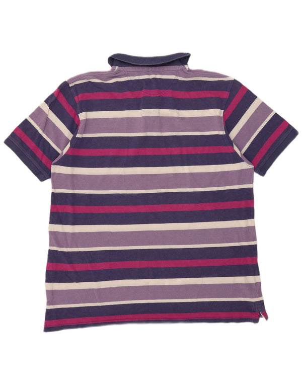 James Pringle Polo para hombre 2XL Púrpura Rayas