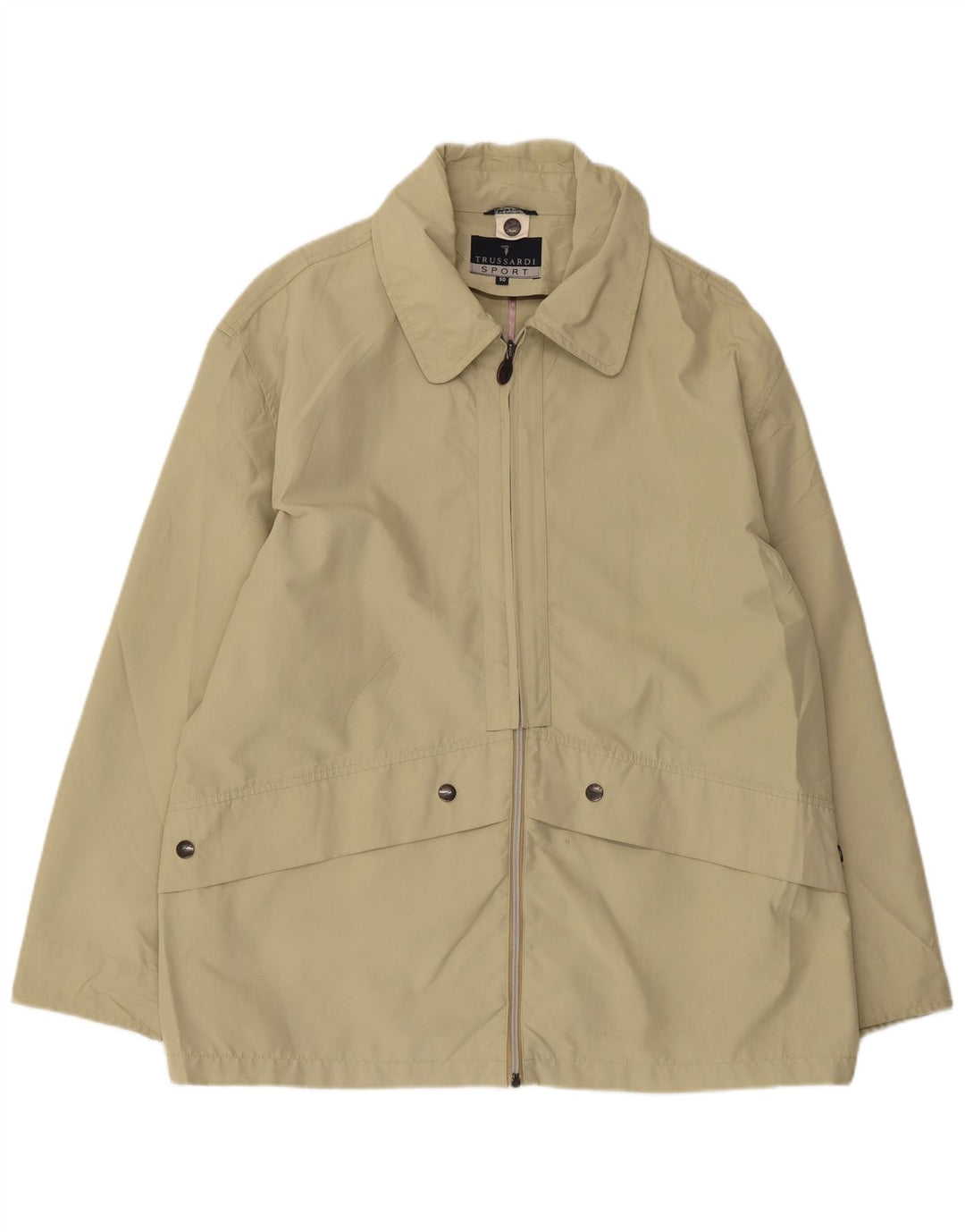 TRUSSARDI Chaqueta utilitaria para hombre IT 50 Grande Verde