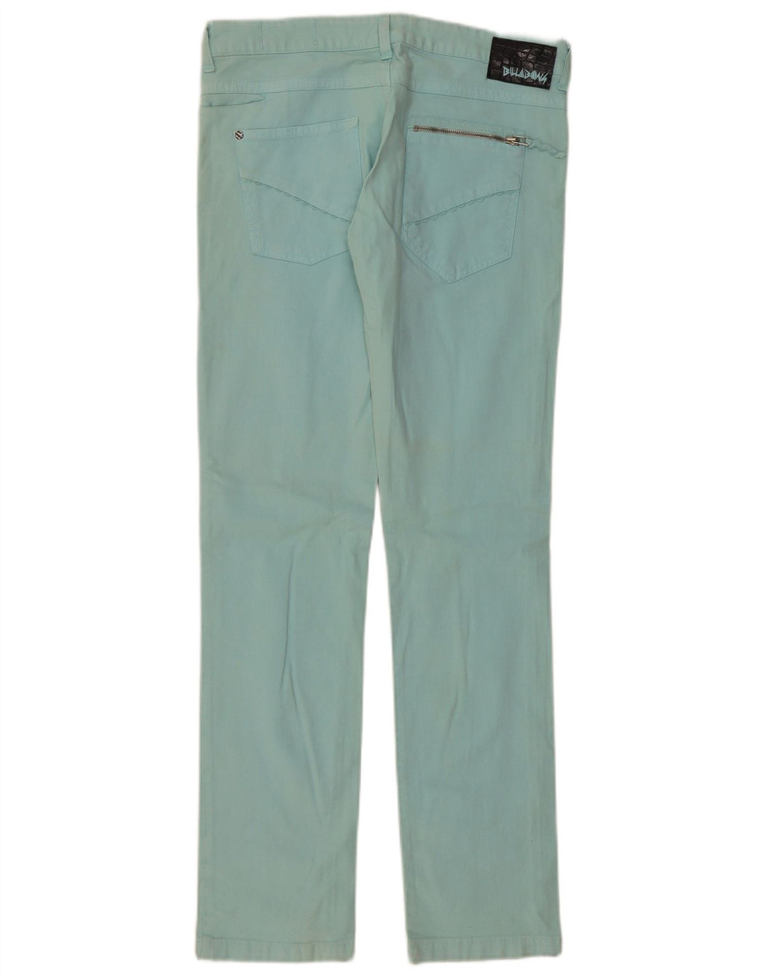 BILLABONG Pantalones informales ajustados para mujer W32 L32 Algodón azul