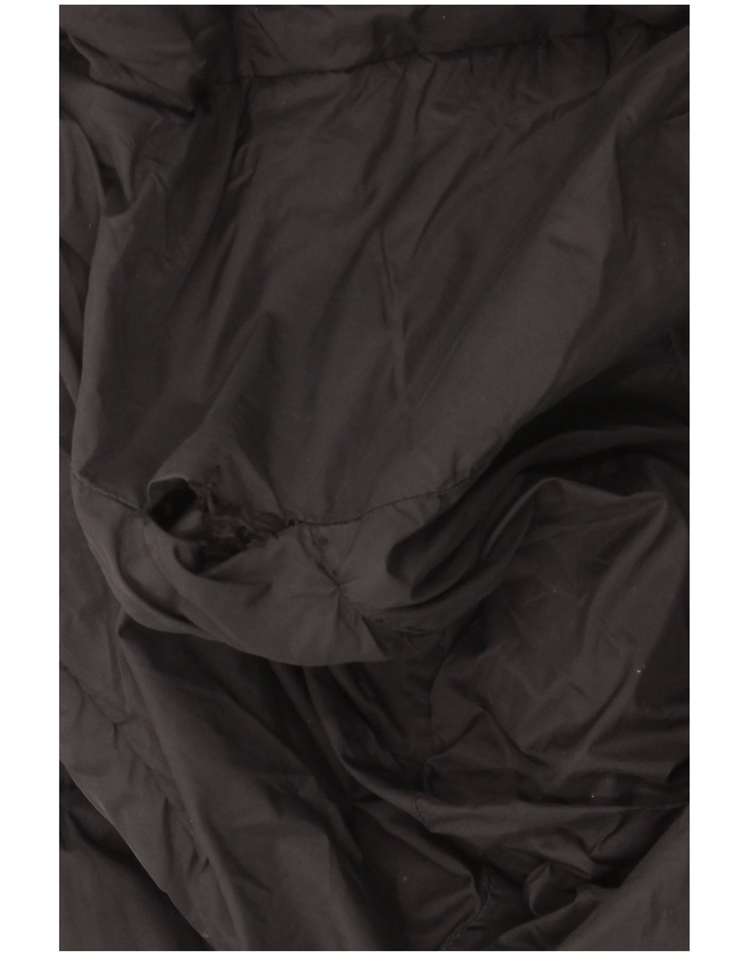 Zara Mujer Chaleco Acolchado Extragrande Con Capucha UK 10 Small Poliéster Negro