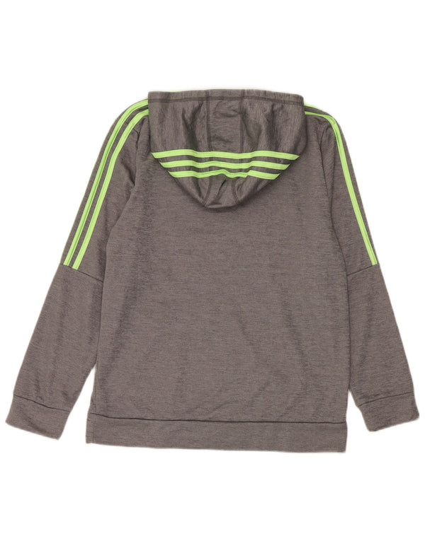 Adidas Sudadera con capucha gráfica para niños 15-16 años XL Gris Poliéster