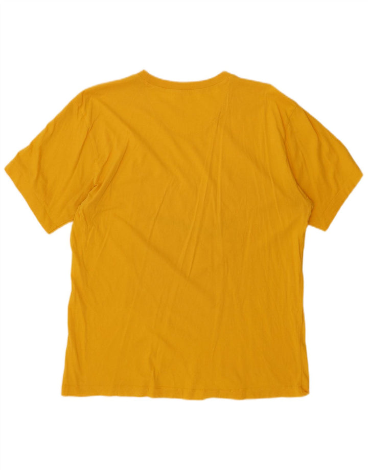 CHAMPION Camiseta gráfica para hombre Top grande amarillo