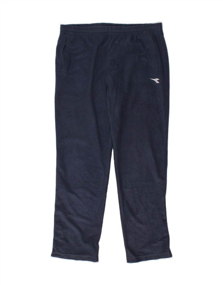 DIADORA Mens Tracksuit Trousers Large Navy Blue Polyester Vintage Diadora and Second-Hand Diadora from Messina Hembry 