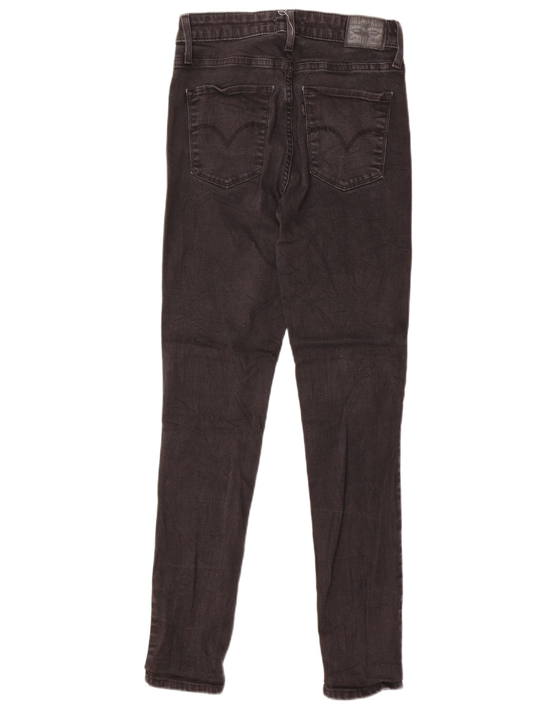 LEVI'S Jeans ajustados de talle alto 721 para mujer W27 L29 Algodón negro