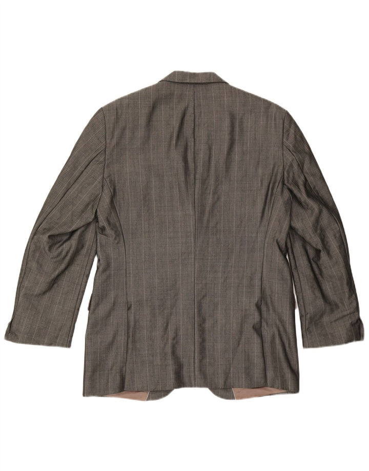 Hugo Boss Chaqueta tipo blazer de 2 botones para hombre EU 48 Viscosa gris medio a rayas