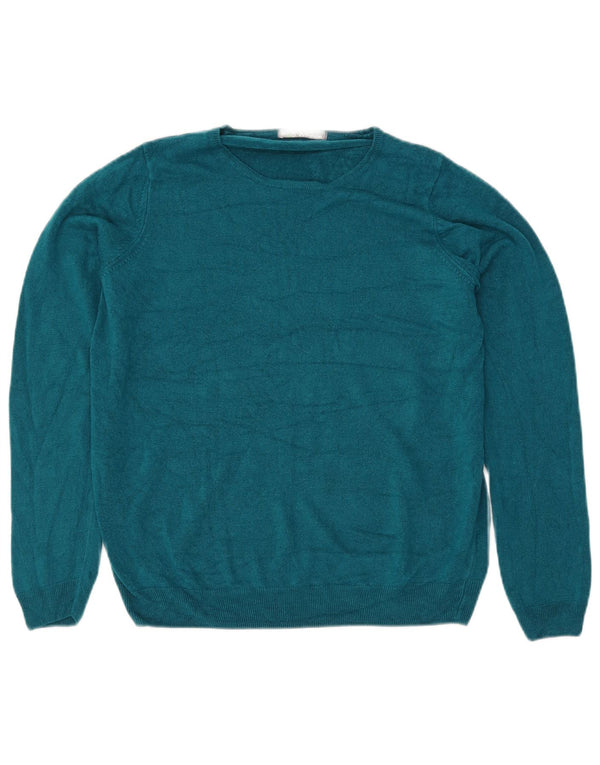 Marks & Spencer Jersey con Cuello Barco para Mujer UK 40 XL Acrílico Azul