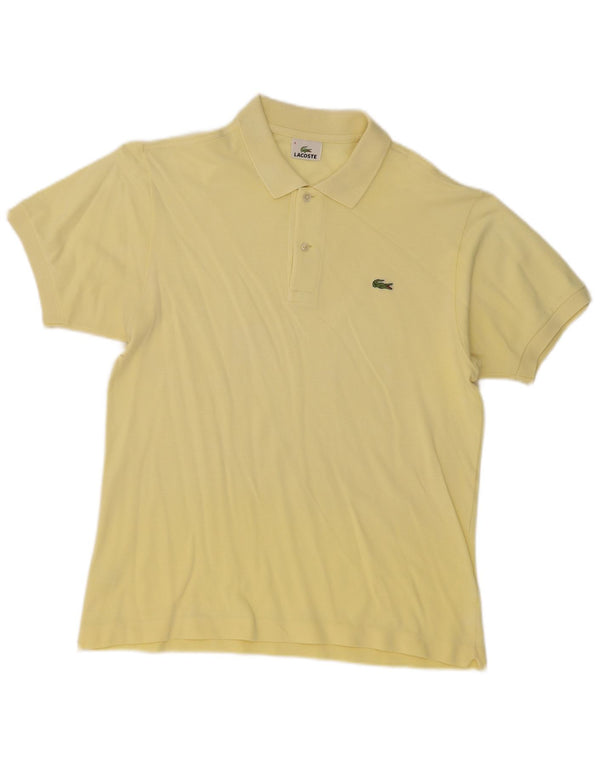 Polo Lacoste para hombre talla 4 algodón amarillo mediano