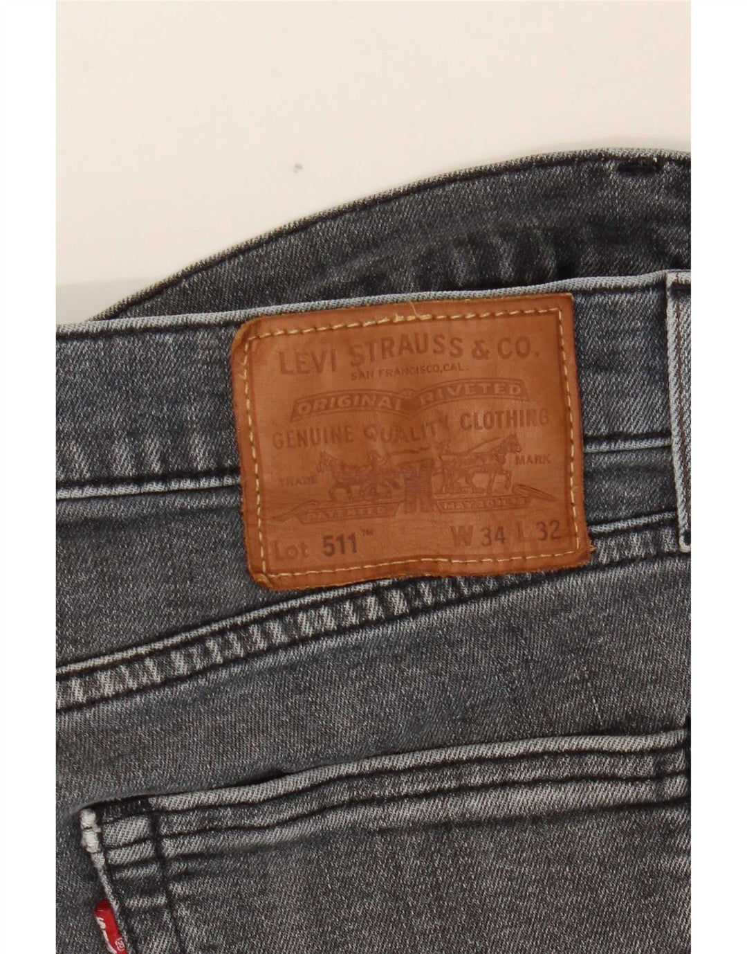 Levi's Vaqueros ajustados 511 para hombre W34 L32 Gris