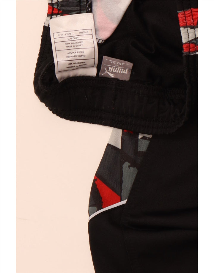 PUMA Pantalones de chándal para niños Joggers 14-15 años Grande Negro Geométrico