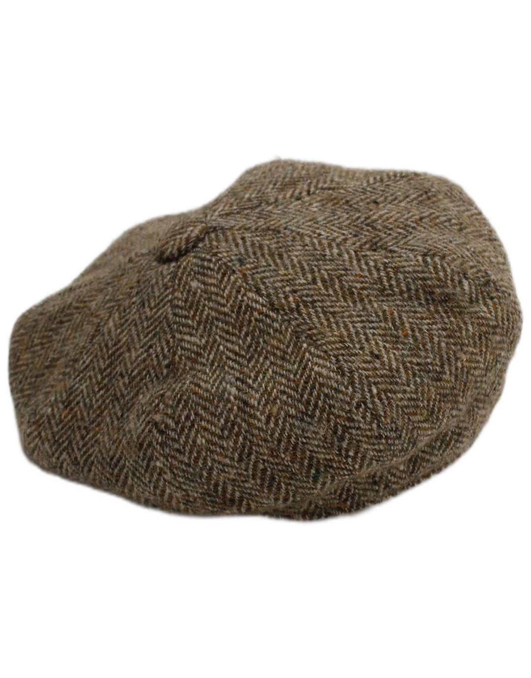 Harris Tweed Gorra plana para hombre Pequeña Gris Espiga Nueva Lana Clásica