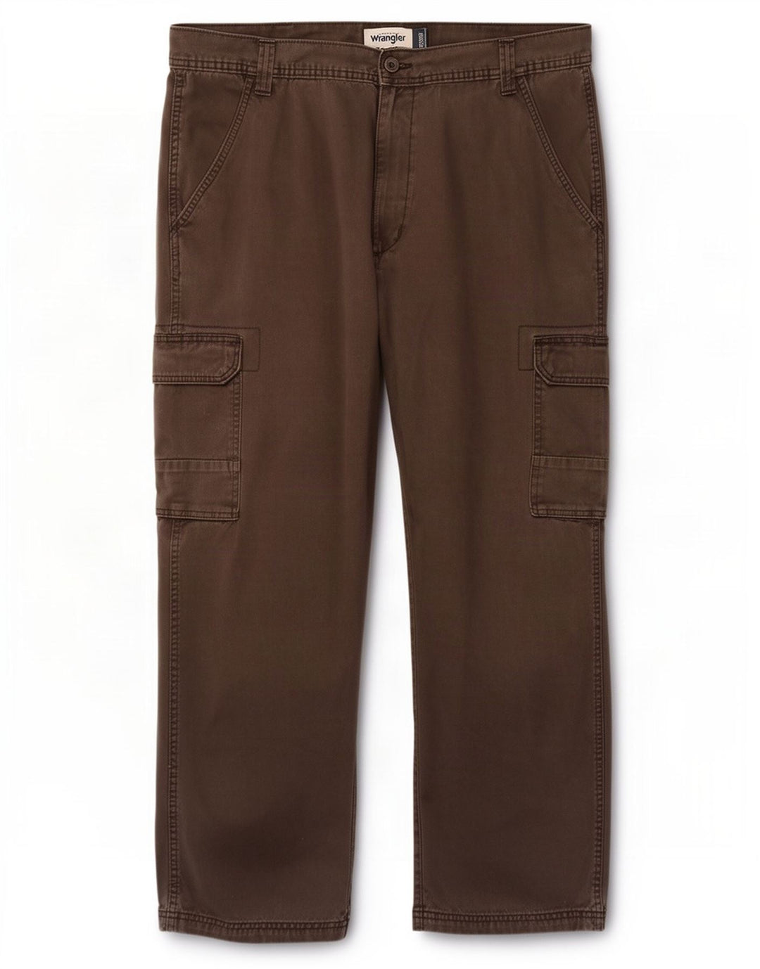 Wrangler Pantalones cargo rectos para hombre W38 L29 Algodón marrón
