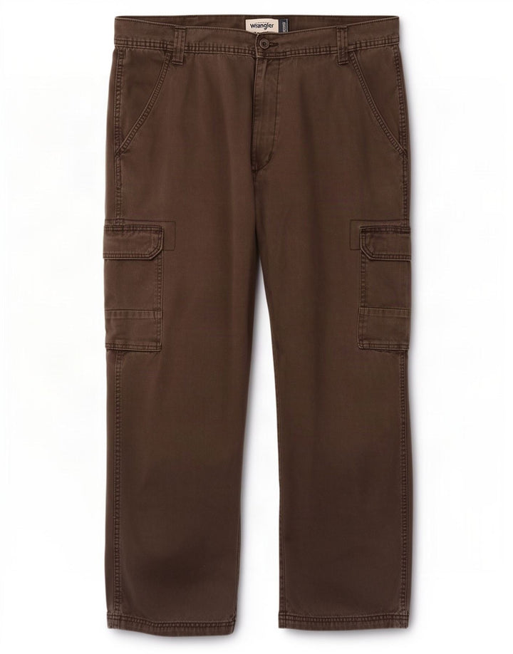 Wrangler Pantalones cargo rectos para hombre W38 L29 Algodón marrón